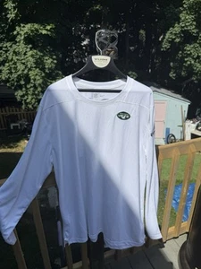 New York Jets Nike NFL On Field Dri-Fit Langarmshirt Herren weiß gebraucht 2XL - Bild 1 von 11