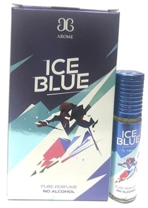 Arome Ice Blue Luxury Attar Perfume Non Alcoholic Roll On Attar Pocket Scent - Picture 1 of 2