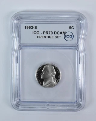 1993-S Jefferson Nickel Prestige Set PR70 DCAM ICG *8534 - Image 1 of 4