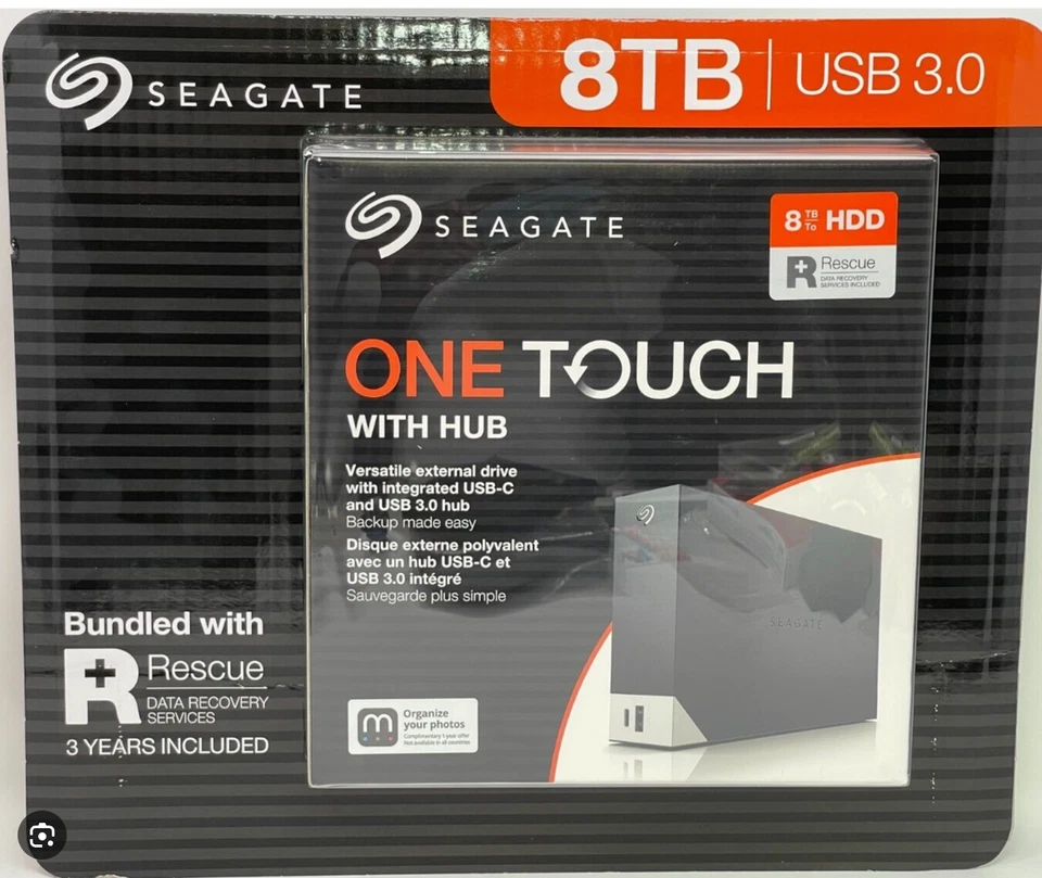 Seagate Backup Plus Hub 8 TB External Hard Drive - Black - Image 1 of 1