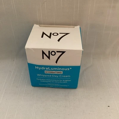No7 HydraLuminous+ Hydrating Whipped Day Cream Dry to Very Dry Skin 1.6oz As Is - Image 1 of 4