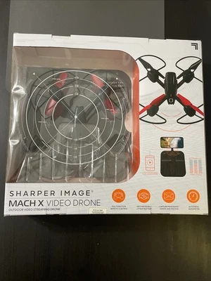 Sharper Image RC Drone 10” Mach X Drone with Streaming Camera, 2.4 GHz RC - Image 1 of 4