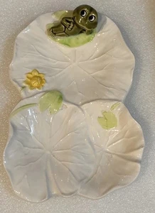 Neil der Frosch Sears und Rehbock Vintage Löffelablage Doppel Schmuck Schale 1978 - Bild 1 von 8