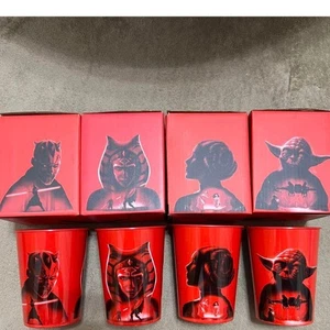 Coca Cola Collaboration Star Wars Original Becher Tasse x 4 Komplettsatz - Bild 1 von 4