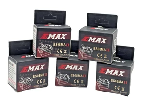 EMAX ES08MAII x5 Micro Servo Metal Engranaje y Montaje 1/24 RC Oruga AXIAL SCX24 - Imagen 1 de 7