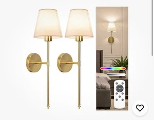 NIORSUN batteriebetriebene Wandleuchte 2er Pack - Bild 1 von 6