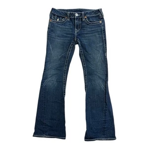Jeans True Religion World Tour Joey donna taglia 30 taglio stivaletto denim blu vita bassa - Foto 1 di 11