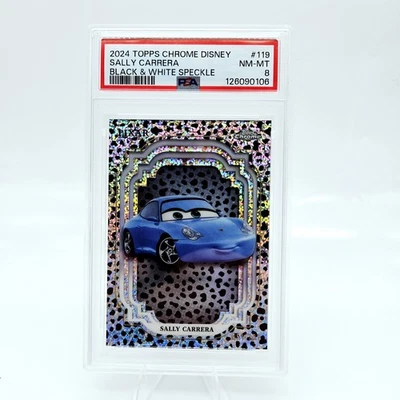 2024 Disney Topps Chrome Sally Carrera #119 PSA 8 Black White Speckle /101 Cars - Image 1 of 3