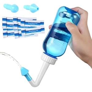Neti Pot - Nasal Irrigation Wash Bottle with Sinus Rinse Salt for Adult & Kid... - Picture 1 of 7