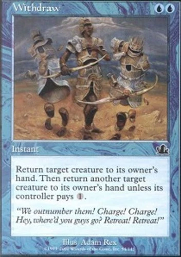 MTG Withdraw - Foil, Prophecy, Moderately Played, English - Image 1 of 1