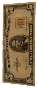 1963 5 Dollar Bill Error Red Ink Pigment On Serial #s /Seal Looks Orange/Yellow - Picture 1 of 12