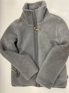 NUEVO SIN ETIQUETAS Patagonia Retro Pila Polar Cremallera Chaqueta Para Mujer Talla M Gris Sal Medusas - Imagen 1 de 3