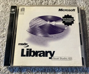 Microsoft MSDN Library Visual Studio  6.0 Two CD Set for Windows98 Windows NT - Picture 1 of 8