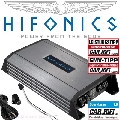 Hifonics Zeus ZXR900/2E 900 Watt digital Verstärker 2-Kanal PKW Auto Endstufe - Bild 1 von 2
