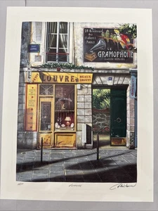 De Colección Louis Robichaud Seri-litografía Louvre 9 x 13 Lápiz Firmado Artista Prueba - Imagen 1 de 8