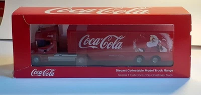 OXFORD DIECAST 76TCAB004CC - 1:76 SCALE - SCANIA T CAB COCA COLA CHRISTMAS TRUCK — 第 1/4 张图片