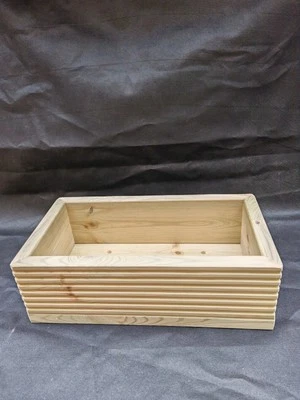 Rectangular  Wooden , decking Planter Garden Patio Trough Flower Plant Pot - Image 1 of 4