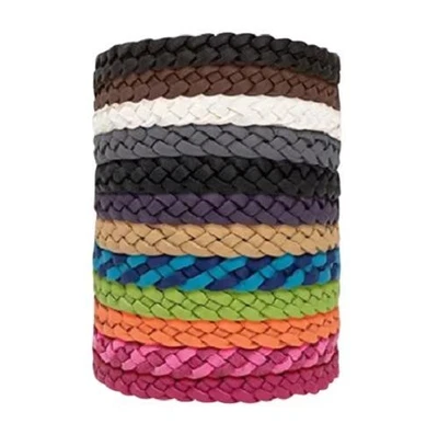 12 Pack Mosquito Repellent Bracelet, Adjustable Leather Deet-Free Bands - Image 1 of 4