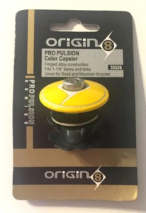 yellow headset cap and star nut mounting bolt 1-1/8" alloy - Picture 1 of 4