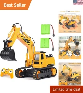 Medium Scale Excavator Toy - Complete Construction Fun with 2 Batteries Included - Picture 1 of 10