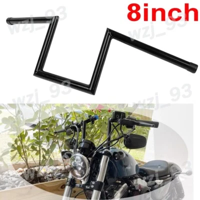 8" Rise 1" Ape Hanger Drag Bar Handlebars For Yamaha Virago 750 920 Vmax 1200 Foto 1 de 4