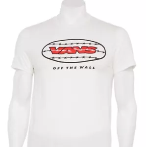 Camiseta Vans Off The Wall Barb Wire Retro Logo Para Hombre BLANCA Talla XXL - Imagen 1 de 4