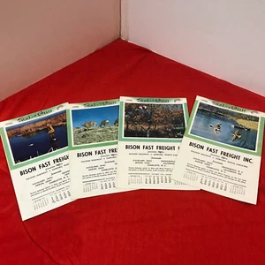 1956 Rod and Gun Calendars (4) from Bison Fast Cargo Trucking - Bild 1 von 7