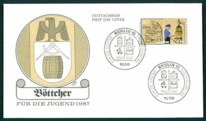 ALEMANIA FDC 1987 PROFESIONES FABRICANTE DE BARRILES ff60 - Imagen 1 de 2