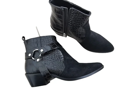 €675 ✨MARINA RINALDI  LEATHER ankle boots  40EU _ 7UK/GB_ 10US - Image 1 of 4