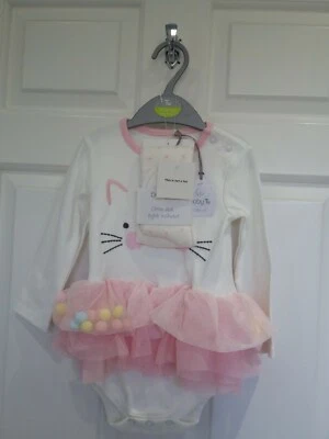 Baby's two piece set; bodysuit with tights Age  9-12 months ( 74-80 cm ) New - Image 1 of 4