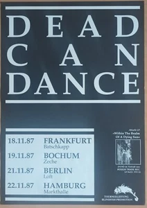 Dead Can Dance ORIGINAL 1987 Tour Concert POSTER Within The Real Of a Dying Sun - Picture 1 of 2