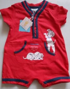 Disney 101 dalmatians Red Baby Grow 3 Months Brand New With Tags