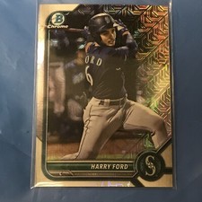 HARRY FORD 2022 BOWMAN CHROME MOJO REFRACTOR #BCP-189 MEGA SP SEATTLE MARINERS
