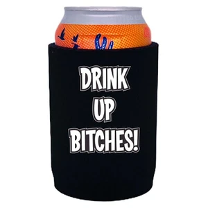 Lata de neopreno de fondo completo Drink Up Bitches Coolie; elección de color; despedida de soltera - Imagen 1 de 8