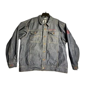 DAMANI DADA Dark Denim Trucker Jacket Mens XXL 2XL - Picture 1 of 6