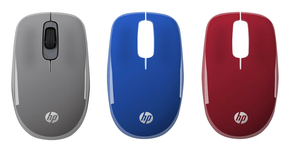 HP Z3600 Wireless Optical USB Mouse (with 3 Interchangeable Colour Covers) - Image 1 of 4