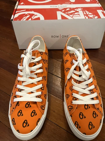 Row/One - Unisex Adults - Baltimore Orioles Sneaker Shoes: Size M-9 & W-10.5 Cover