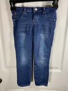 Hudson Jeans Girls Jeans 4T Snap Button Elastic Waist Pre Owned - Picture 1 of 17