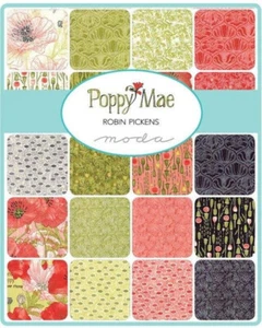 Poppy Mae Jelly Roll by Robin Pickens for Moda 40 2 1/2" fabric strips - Picture 1 of 7