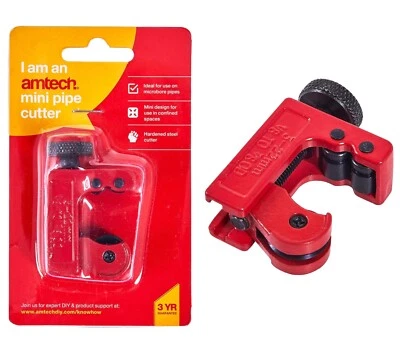Amtech Mini Pipe Cutter 3mm - 22mm 15mm Cooper Brass Brake Pipes - Image 1 of 3