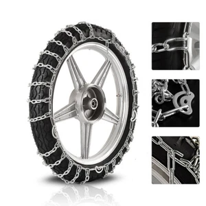 Motorcycle Bike Tire Snow Chain For 300-18 Anti-Skid Emergency Winter Driving ×1 - Picture 1 of 10