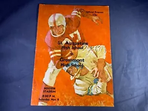 O7-57 ST. AUGUSTINE HIGH SCHOOL VS GROSSMONT HIGH SCHOOL FOOTBALL PROGRAM 1963 - Picture 1 of 3