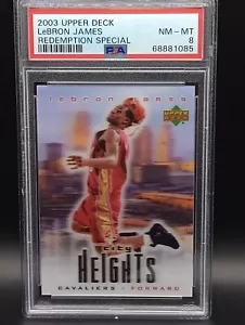 Lebron James 2003-04 Upper Deck City Heights Redemption Special Rookie RC PSA 8 - Foto 1 di 4