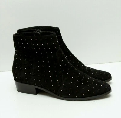 Joie Suede Lacole Black Mini Stud/Studded Ankle Boots Bootie Sz 39/US 9 - Image 1 of 4