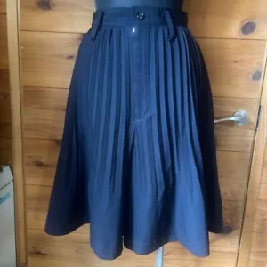 COMME des GARCONS Skirt Womens Size M Polyester Navy D-TK9210 - Picture 1 of 4