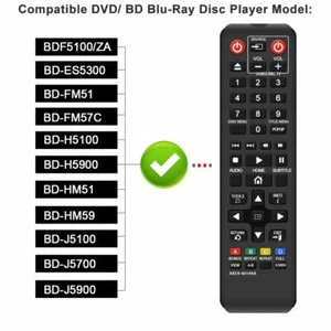 Samsung Blu-Ray Disc Player AK59-00149A Remote For BD-ES5300 BDF5100 BD-F5100 - Picture 1 of 12