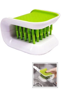 Scrubber per argenteria manuale - Doppio pennello per lavare a mano posate e argenteria - Foto 1 di 4