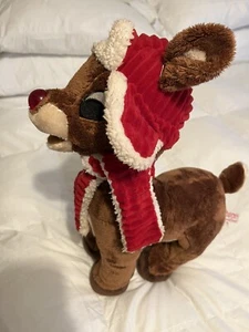 Vintage DanDee Rudolph the Red-Nosed Reindeer Musical Animated Plush - Picture 1 of 14