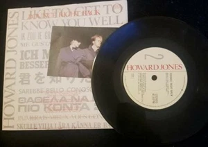 HOWARD JONES - LIKE TO GET TO KNOW YOU WELL / BOUNCE RIGHT BACK 7" SINGLE - Picture 1 of 12
