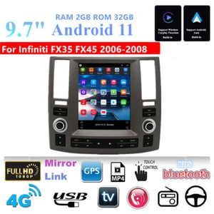 9.7''Android 11 Car Stereo Radio GPS WIFI 2GB+2GB For Infiniti FX35 FX45 2006-08 - Picture 1 of 12